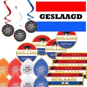 Geslaagd feestartikelen deco set XL