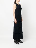 MM6 Maison Margiela robe longue à volants superposés - Bleu