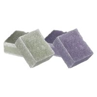 Ideas4seasons Amberblokjes/geurblokjes - lavendel en eucalyptus - 6x stuks - huisparfum - Amberblokjes