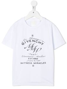 Givenchy Kids t-shirt à logo imprimé - Blanc