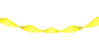 Neon gele Crepe Papier Slinger - 18 meter