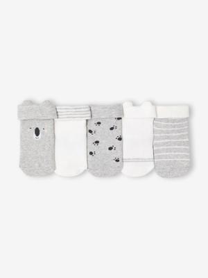 Set van 5 paar sokken "koala" baby gemêleerd grijs