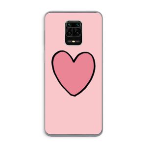 Hartje: Xiaomi Redmi Note 9 Pro Transparant Hoesje