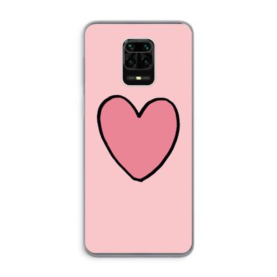 Hartje: Xiaomi Redmi Note 9 Pro Transparant Hoesje