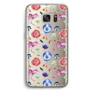 Bloemetjes: Samsung Galaxy S7 Transparant Hoesje