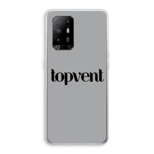 Topvent Grijs Zwart: Oppo A94 5G Transparant Hoesje