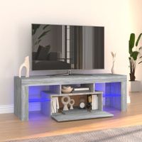 Tv-meubel met LED-verlichting 120x35x40 cm grijs sonoma eiken - thumbnail