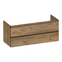 Brauer Joy Edge - Onderkast - 120 cm - met 2 Softclose Lades Greeploos en 1 Sifon Uitsparing - Chateau