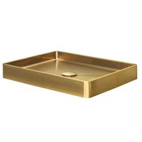 Qisani Vanity opbouw wastafel 52x41x7cm gold