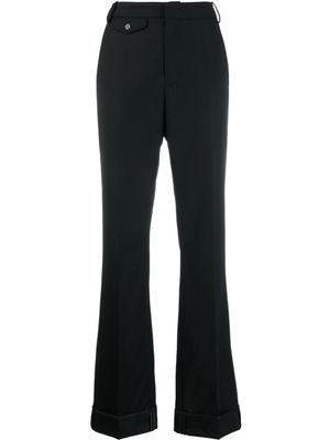 Zadig&Voltaire pantalon Poetia en gabardine à ourlet retroussé - Noir