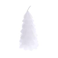 Kerstboom Kaars Wit 6,5x12,5 cm