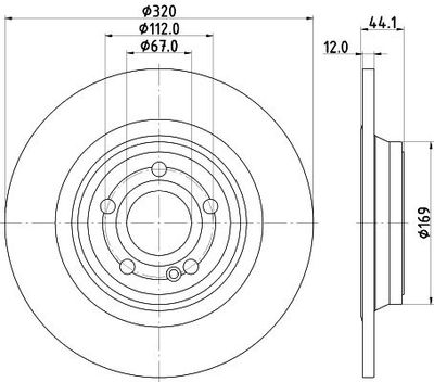 Remschijf PRO 8DD355133451