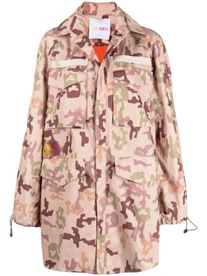 The Attico parka à imprimé camouflage - Tons neutres