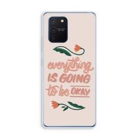 Optimistic flower girl: Samsung Galaxy Note 10 Lite Transparant Hoesje