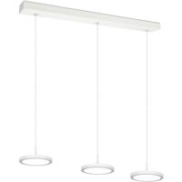 Dimbare LED Hanglamp 30W - 3-lichts - Natuurlijk Wit 4000K - Mat Wit