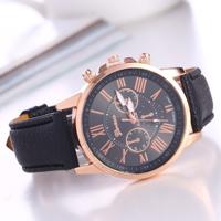 Vrouwen en mannen mode Quartz horloges lederen sport Casual horloge