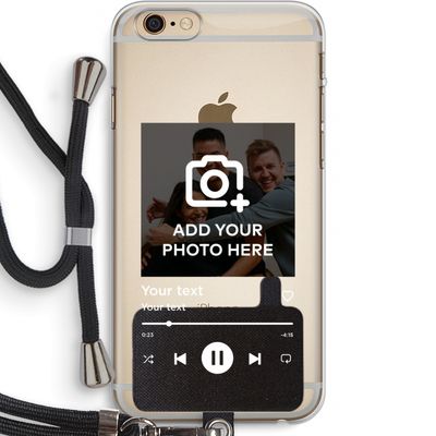 Music Player: iPhone 6 PLUS / 6S PLUS Transparant Hoesje met koord