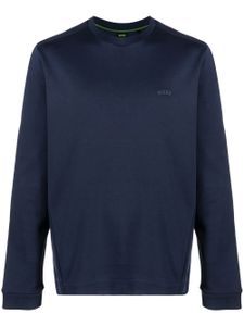 BOSS sweat Salbo Curved à logo imprimé - 410 - NAVY