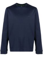 BOSS sweat Salbo Curved à logo imprimé - 410 - NAVY