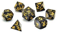 CritStones Metal Dice Set Torn Mystic (7)