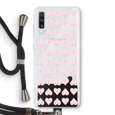 Ass 'n Titties: Samsung Galaxy A70 Transparant Hoesje met koord