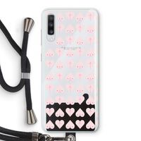 Ass 'n Titties: Samsung Galaxy A70 Transparant Hoesje met koord