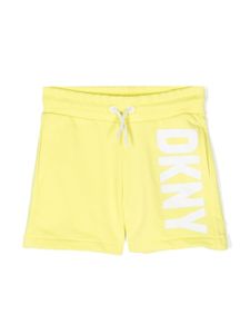 Dkny Kids short à logo imprimé - Jaune