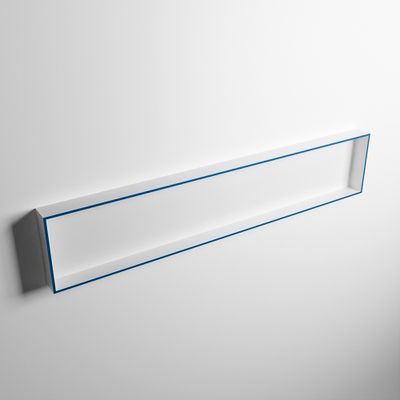 MONDIAZ EASY Nis 149,5x29,5cm in solid surface kleur Jeans | Talc. 1 vak geschikt voor in- of opbouw