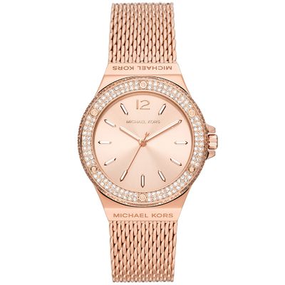 Michael Kors MK7336 Horloge Lennox Mesh staal rosekleurig 37 mm