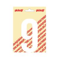Plakcijfer Nobel 120mm wit 9 - Pickup