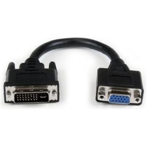 StarTech.com 20cm DVI naar VGA Verloopkabel DVI-I Mannetje naar VGA Vrouwtje