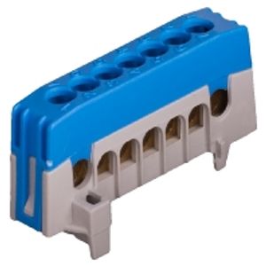 N7-F2 BL  - Rail terminal bar 1-p screw clamp N7-F2 BL