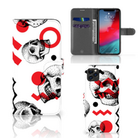 Telefoonhoesje met Naam Apple iPhone 11 Pro Max Skull Red