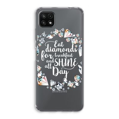 Diamonds: Samsung Galaxy A22 5G Transparant Hoesje