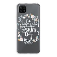 Diamonds: Samsung Galaxy A22 5G Transparant Hoesje Diamonds: Samsung Galaxy A22 5G Transparant Hoesje