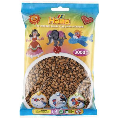 Hama strijkkralenmix - noga bruin (201-76), 3000st.