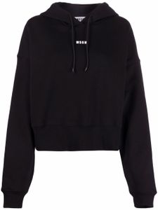 MSGM hoodie à logo imprimé - Noir