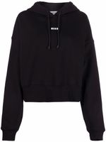 MSGM hoodie à logo imprimé - Noir - thumbnail