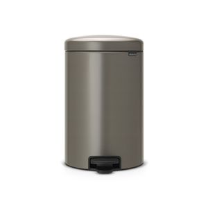 Brabantia newIcon pedaalemmer 20 liter met kunststof binnenemmer - Platinum