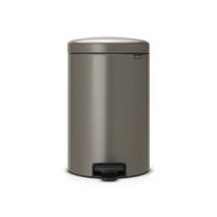 Brabantia newIcon pedaalemmer 20 liter met kunststof binnenemmer - Platinum - thumbnail