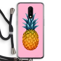 Grote ananas: OnePlus 7 Transparant Hoesje met koord Grote ananas: OnePlus 7 Transparant Hoesje met koord