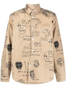 Junya Watanabe MAN chemise en coton à imprimé graphique - Tons neutres