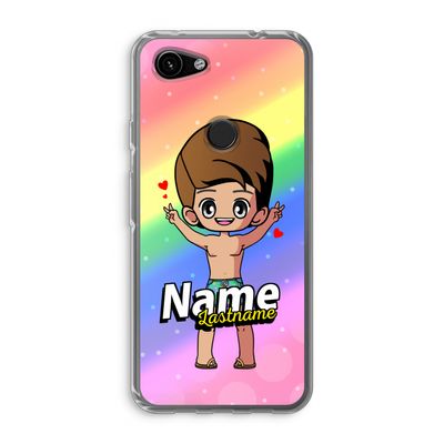 Chibi Maker man: Google Pixel 3a Transparant Hoesje