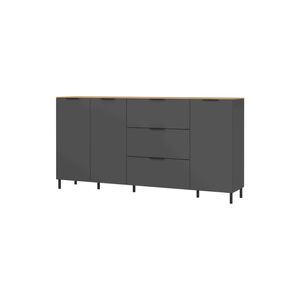 Dressoir Amalfi Grafiet-Eiken L