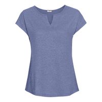 T-shirt van hennep en bio-katoen, duifblauw Maat: 36/38 - thumbnail