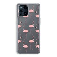 Anything Flamingoes: Oppo Find X3 Pro Transparant Hoesje