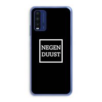 Negenduust black: Xiaomi Redmi 9T Transparant Hoesje