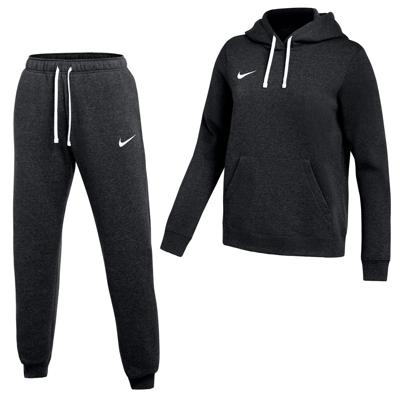 Nike Park 26 Fleece Pullover Hoodie Joggingpak Dames Zwart Wit Nike Park 26 Fleece Pullover Hoodie Joggingpak Dames Zwart Wit