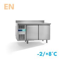 Dieptekoelwerkbank | 2 deurs EN | werkblad met opstaande rand | stekkerklaar