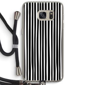 Stripes: Samsung Galaxy S7 Transparant Hoesje met koord